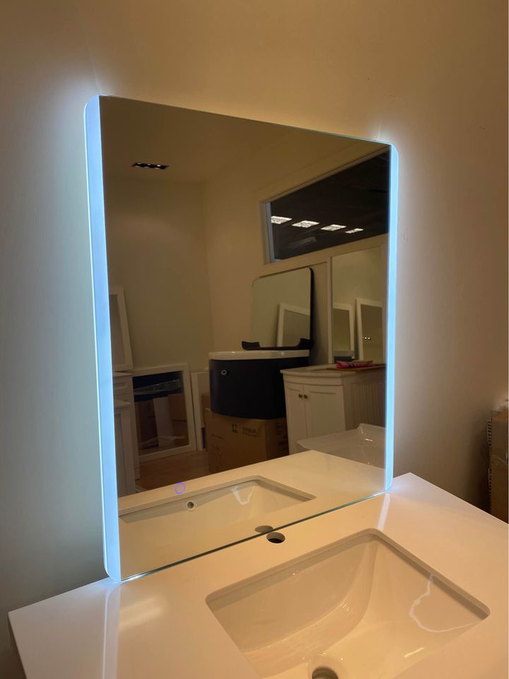 750x650mm Rectangular LED Mirror - Emily-F