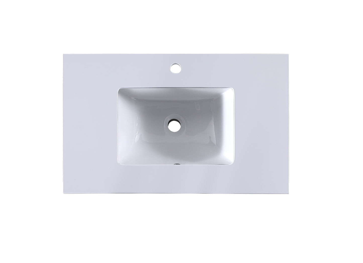 750mm S1A Gloss White Artificial Stone Top