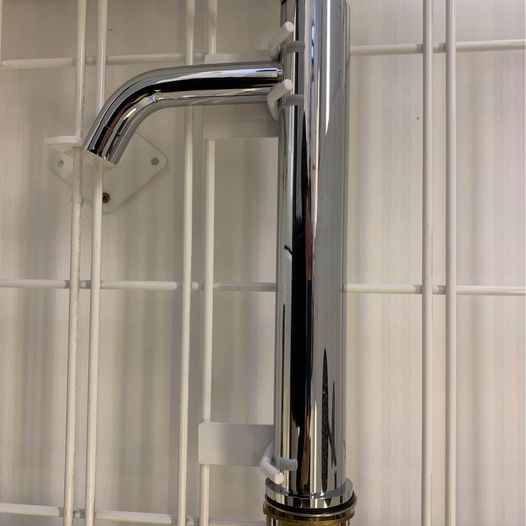 Chrome Curved Pin Lever Basin Mixer (Short/Tall)