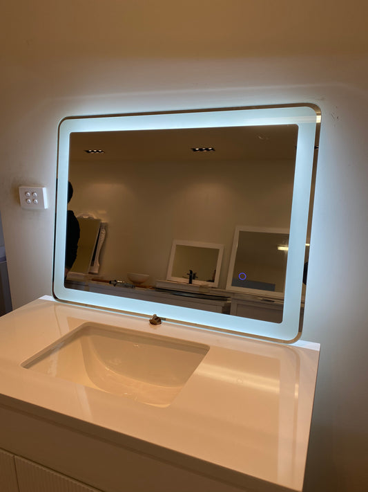 800x600mm Rectangular Front LED Mirror - Emily-E
