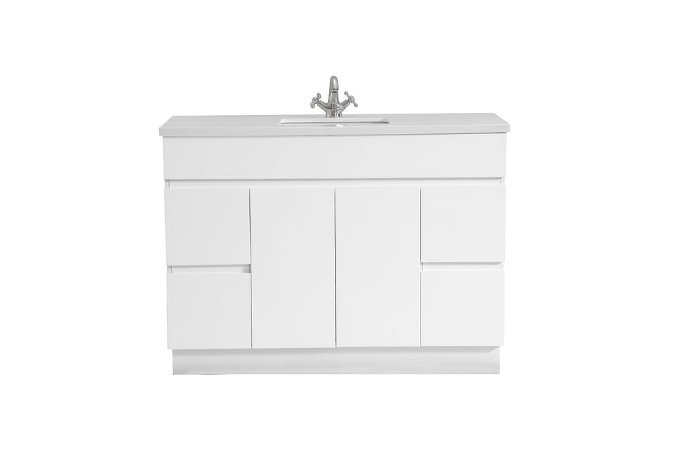 1200mm Matte White Vanity - 616-C