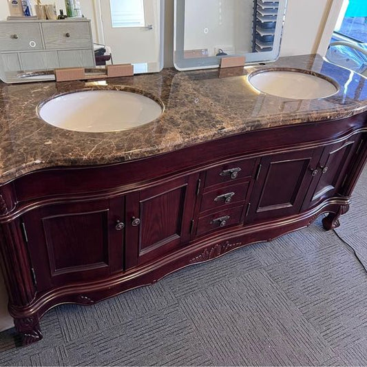1800mm Victorian Style Bathroom Vanities with matching Mirror (Sold Separately)