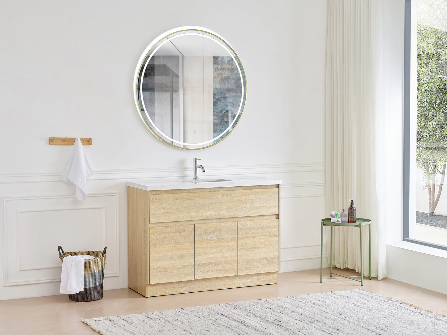 750/900/1200/1500mm Monash Wooden Finish Vanity - 2217-ABCD