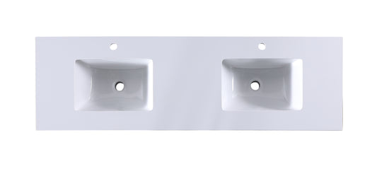 1500mm S1D Gloss White Artificial Stone Top