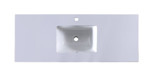 1200mm S1C Gloss White Artificial Stone Top